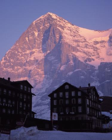 Eiger North Face from Kleine Schedegg, March 1997